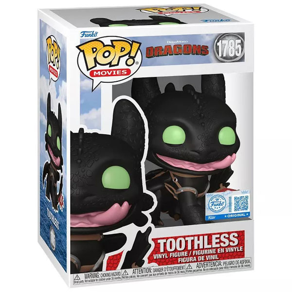 Funko POP #1785 How to Train Your Dragon Toothless with Tongue Exclusive Figure